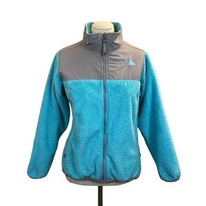 North Face Osito Fuzzy Fleece Jacket Turquoise